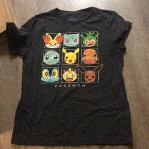 Small grey Pokémon short sleeve t shirt